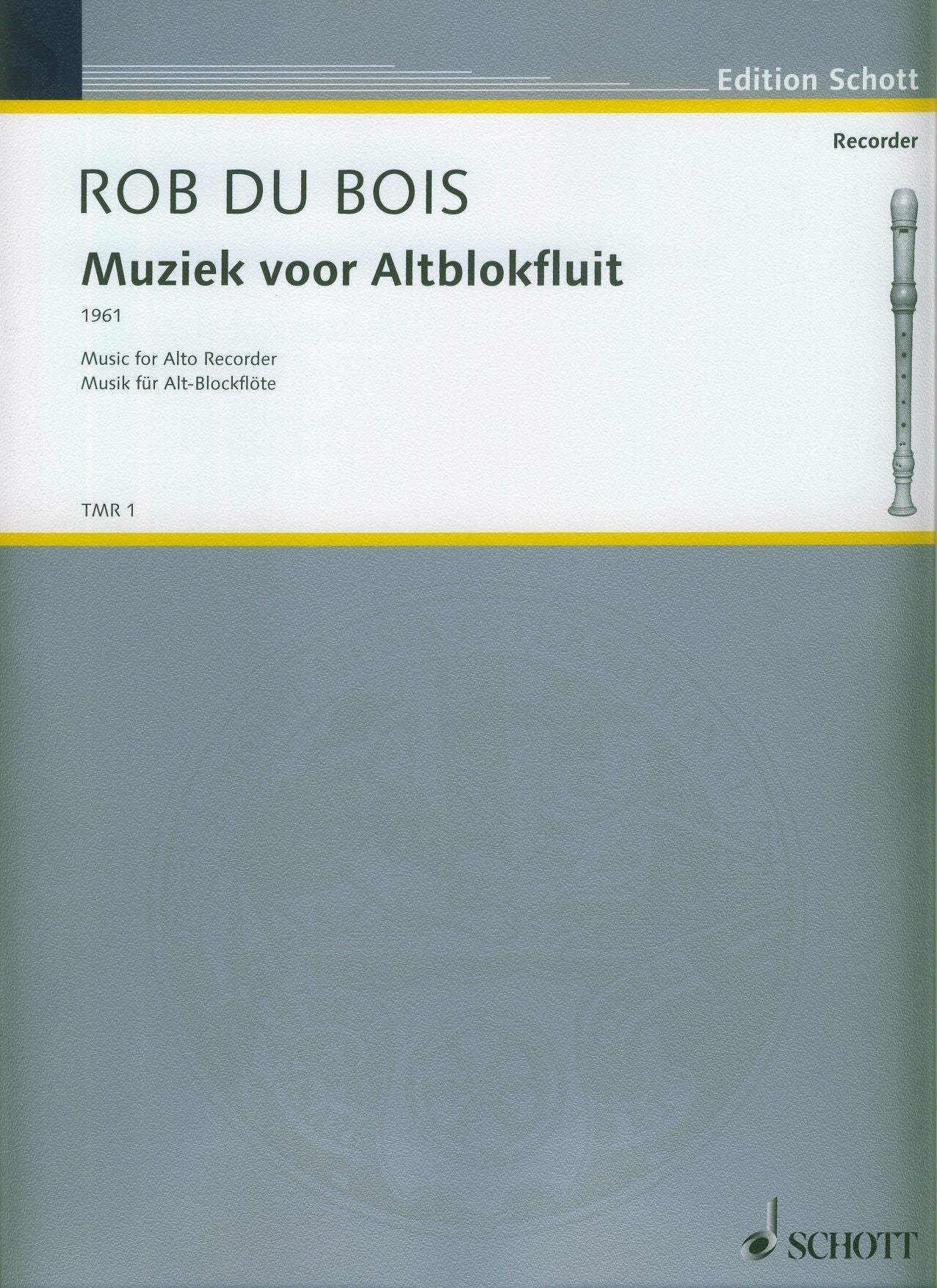 Music for Alto Recorder 1961