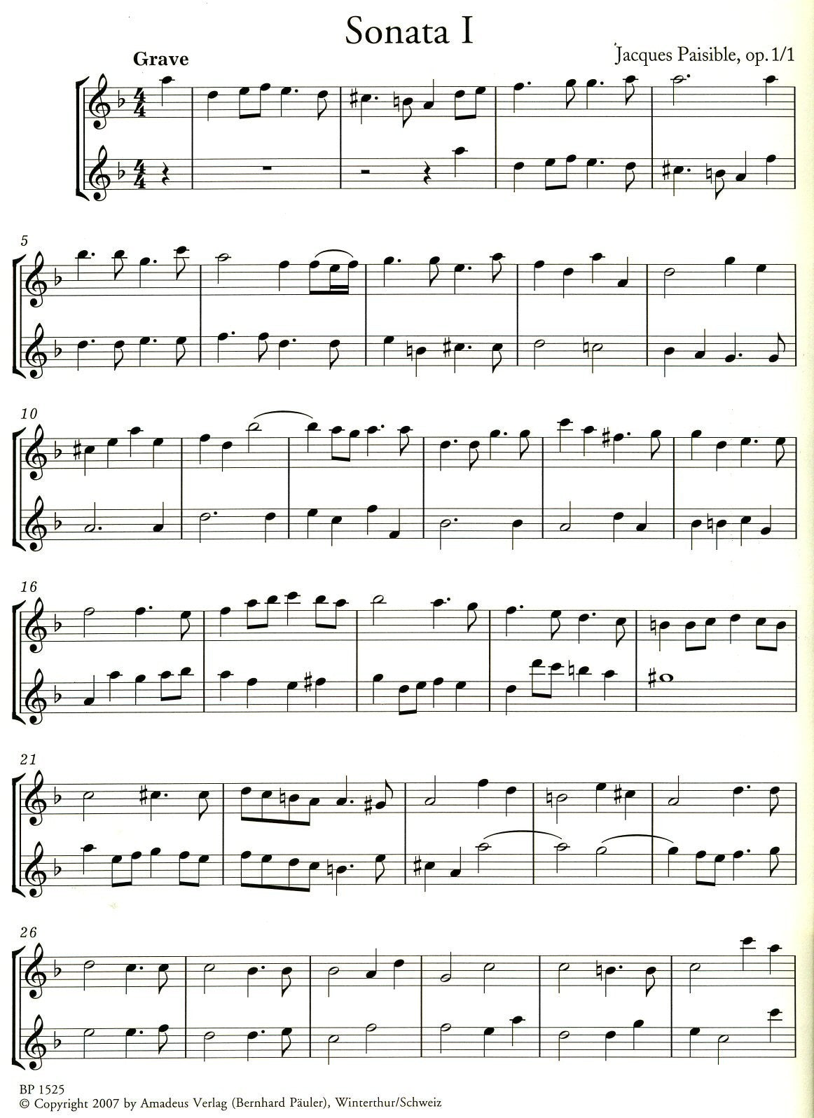 6 Sonatas Op 1