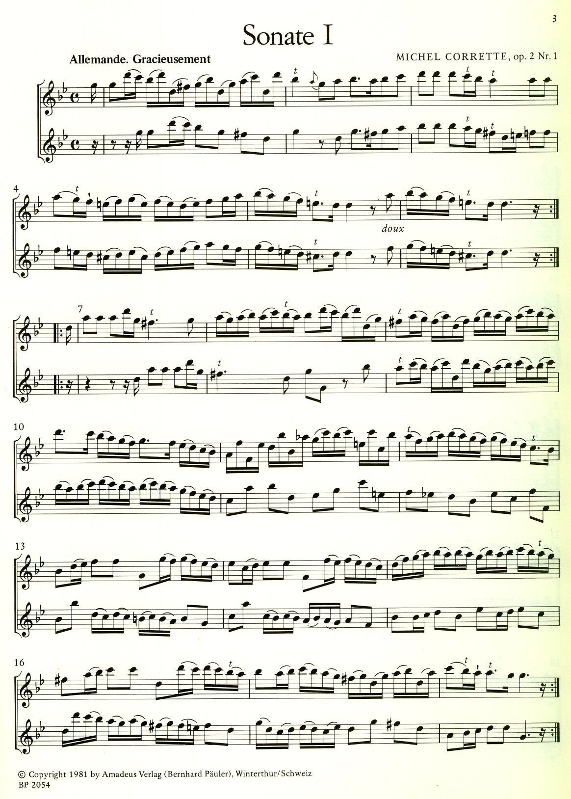 Six Sonatas Op2