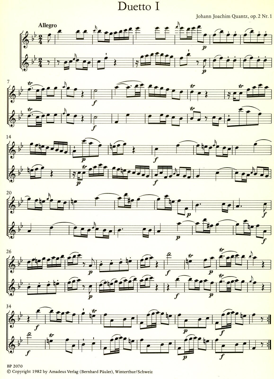 Six Duets Op 2 Vol 1