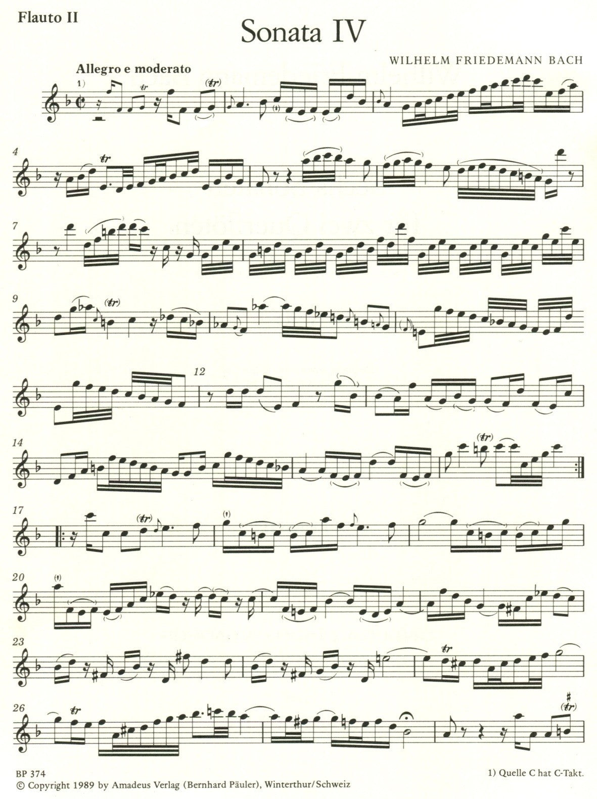 Six Sonatas for Two Recorders Vol II