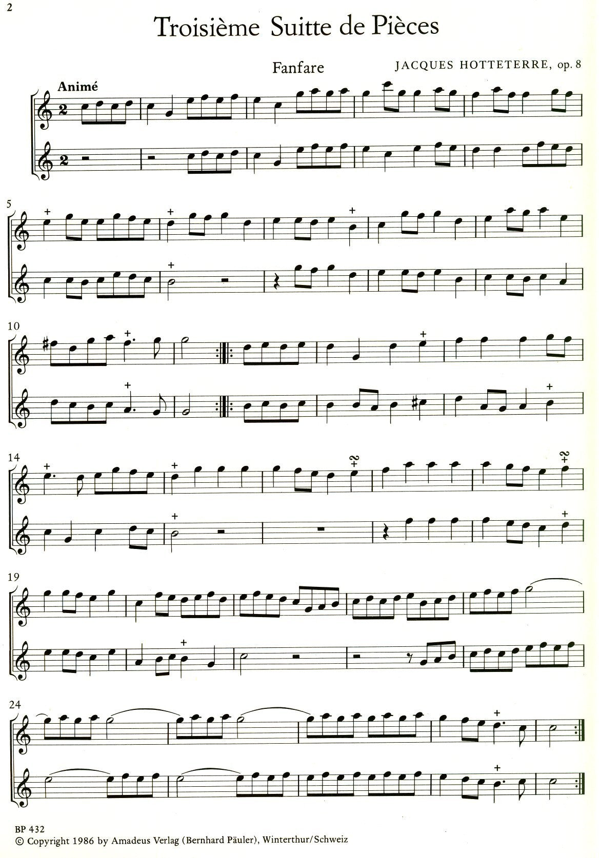Troisieme Suite De Pieces No3 Op8