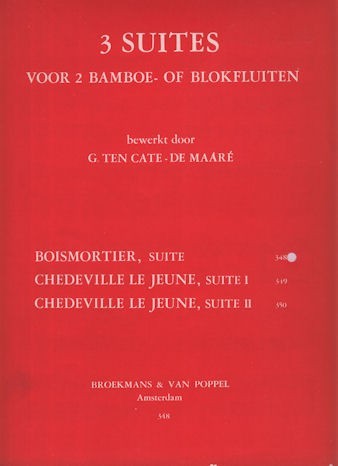 3 Suites in G Major for Two Descants