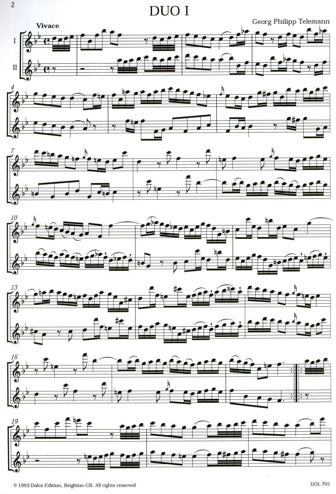 Six Duos (1752)
