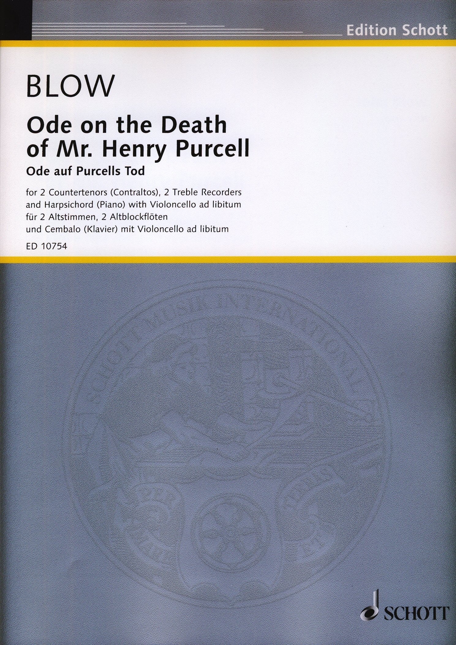 Ode on the Death of Mr Henry Purcell