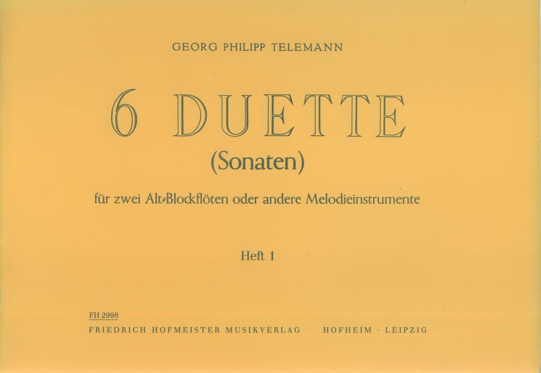Six Duette: Book 1