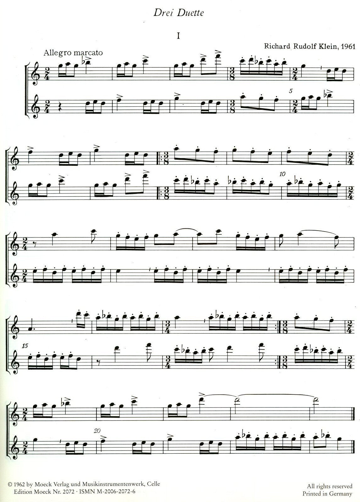 Duett-buch, Duet Book for Alto Recorders Vol 2