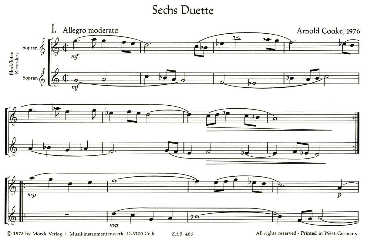 Six Duets