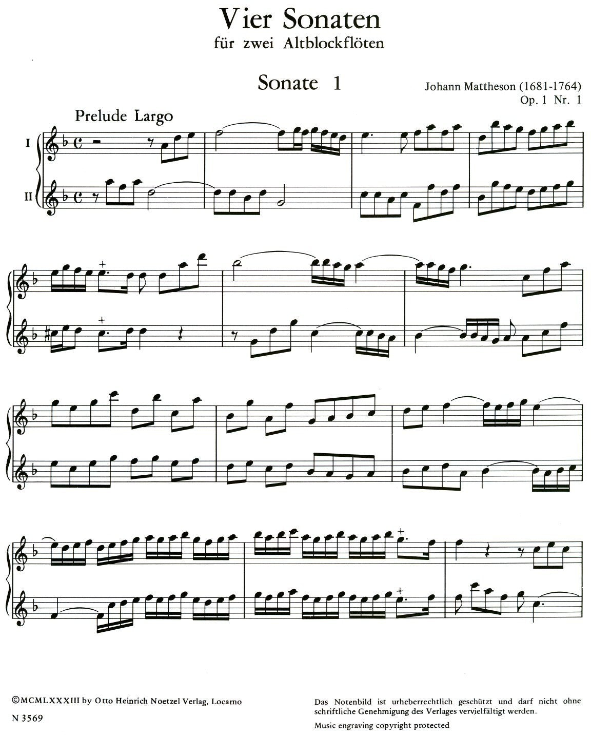 4 Sonatas from OpNo1