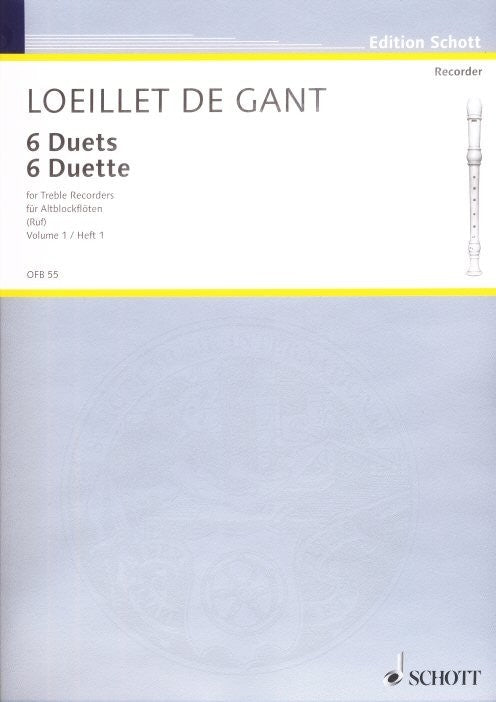 Six Duets for Treble Recorders