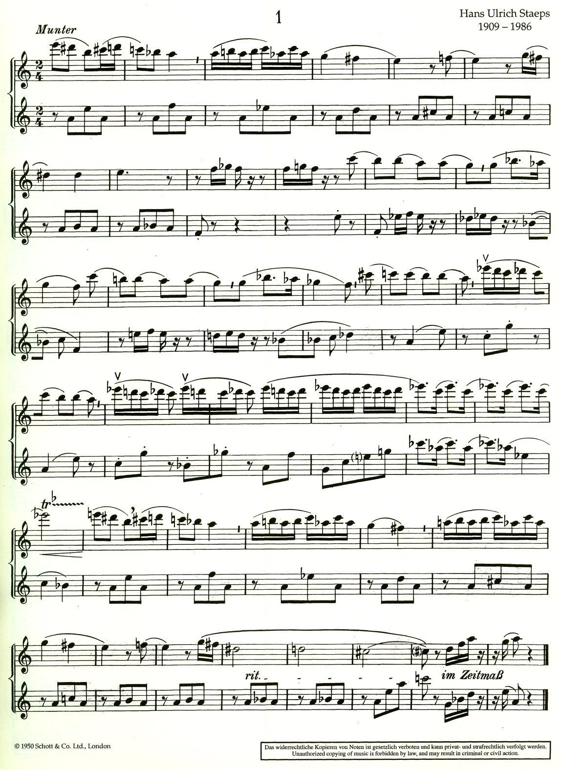 Series of small duets