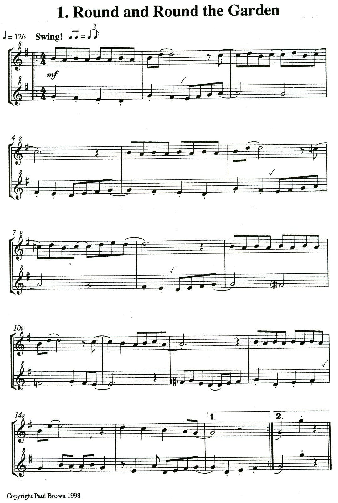Jazzy Duets for Recorder Vol 3