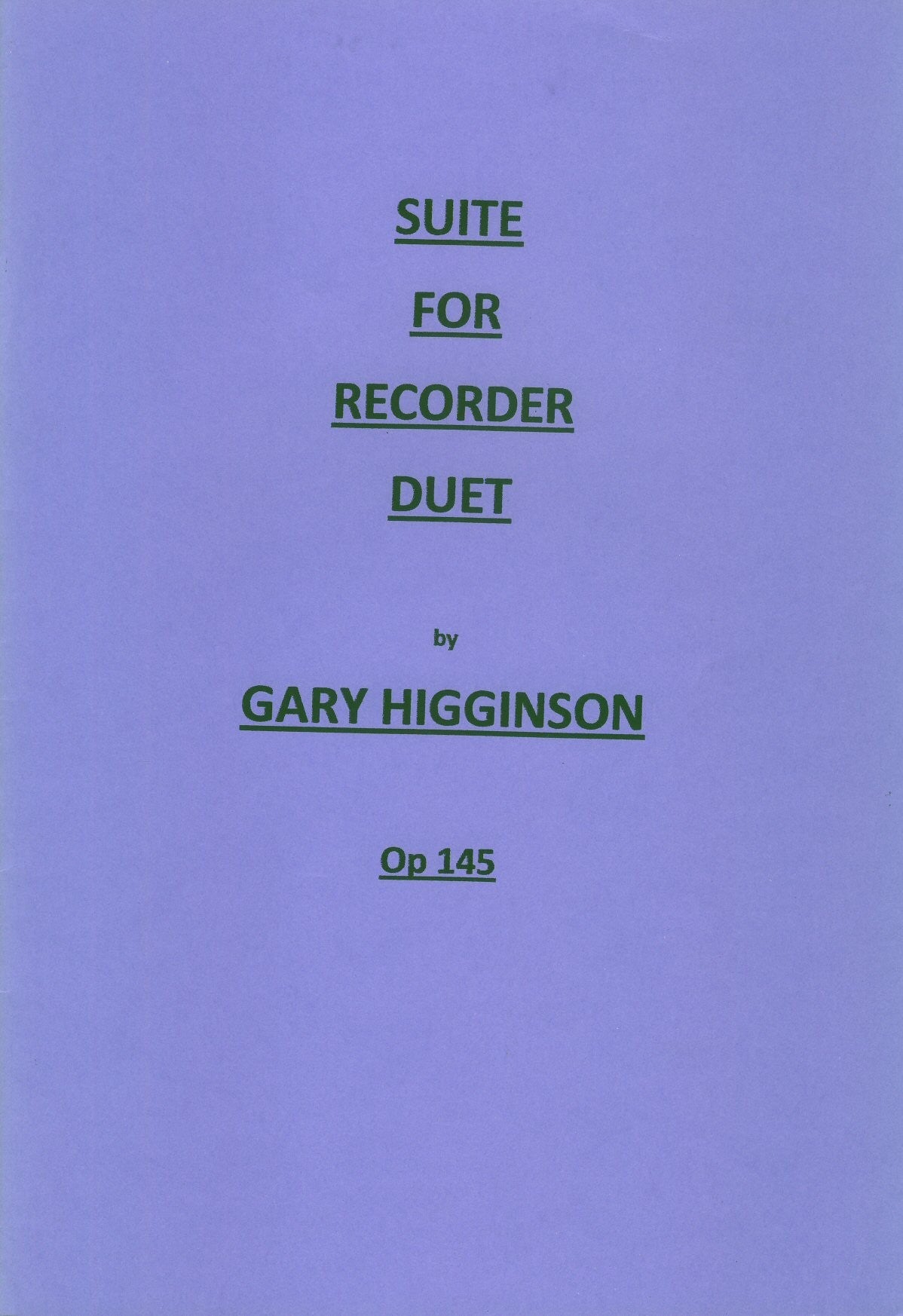 Suite for Recorder Duet
