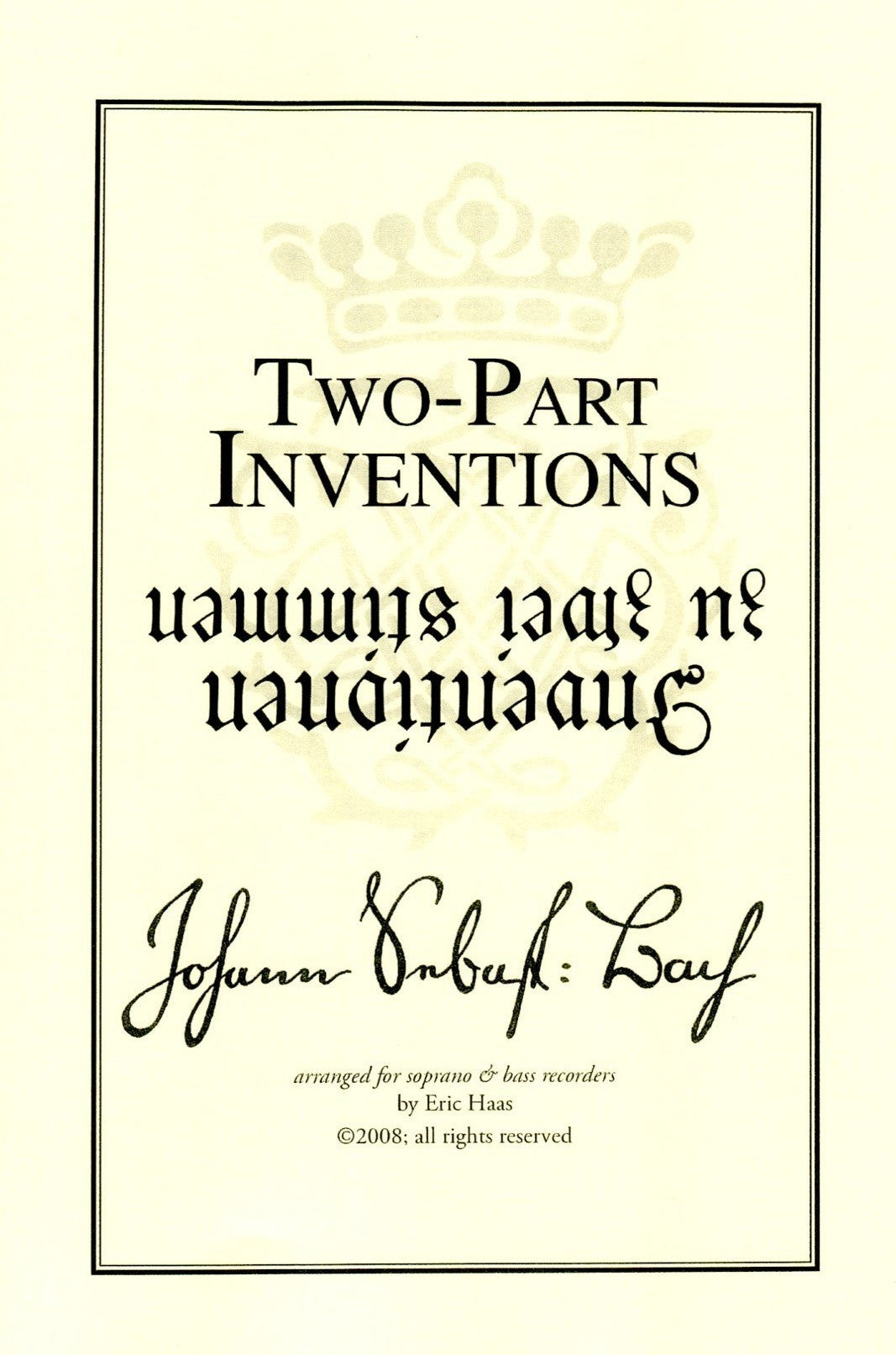 Two-Part Inventions