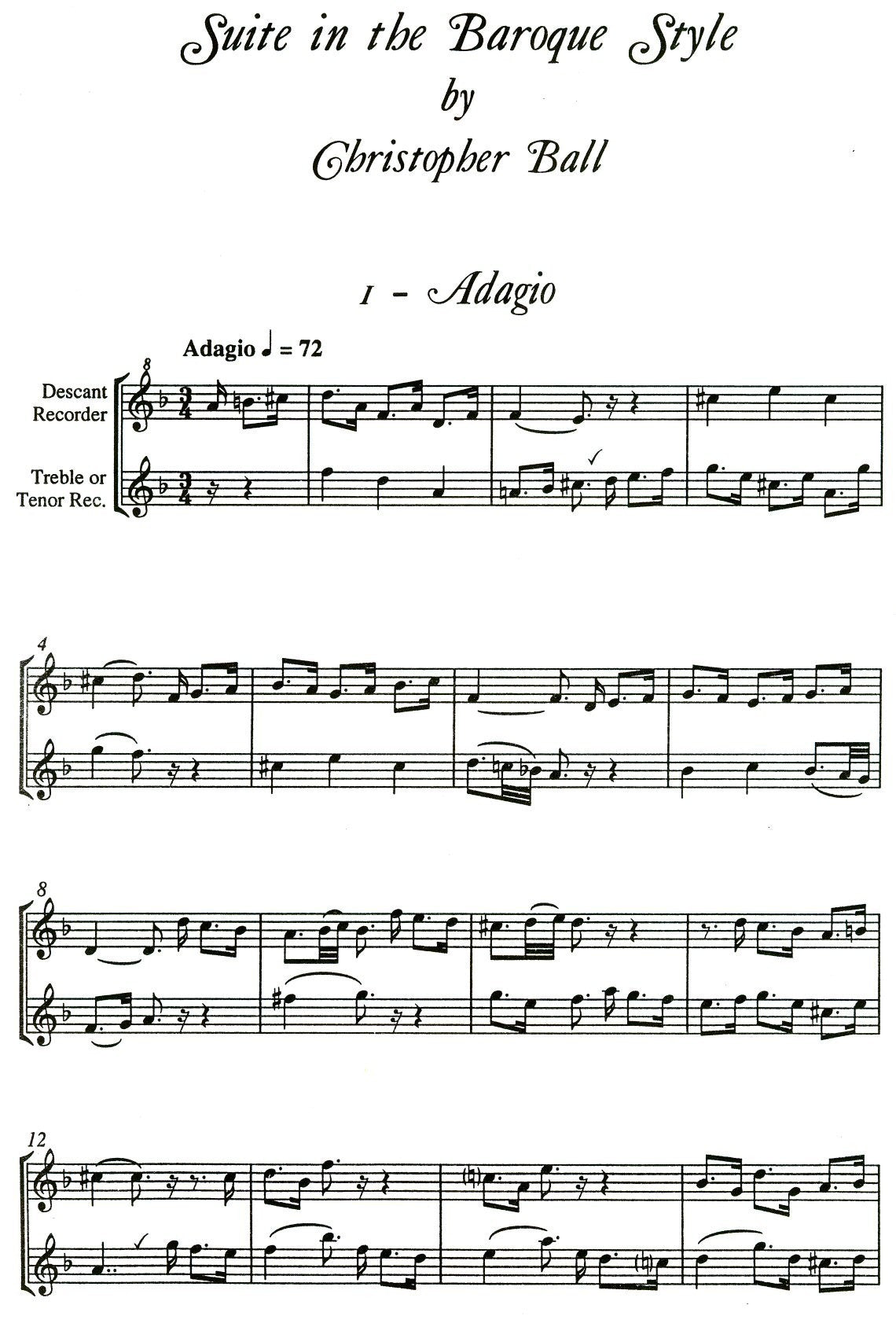 Suite in the Baroque Style