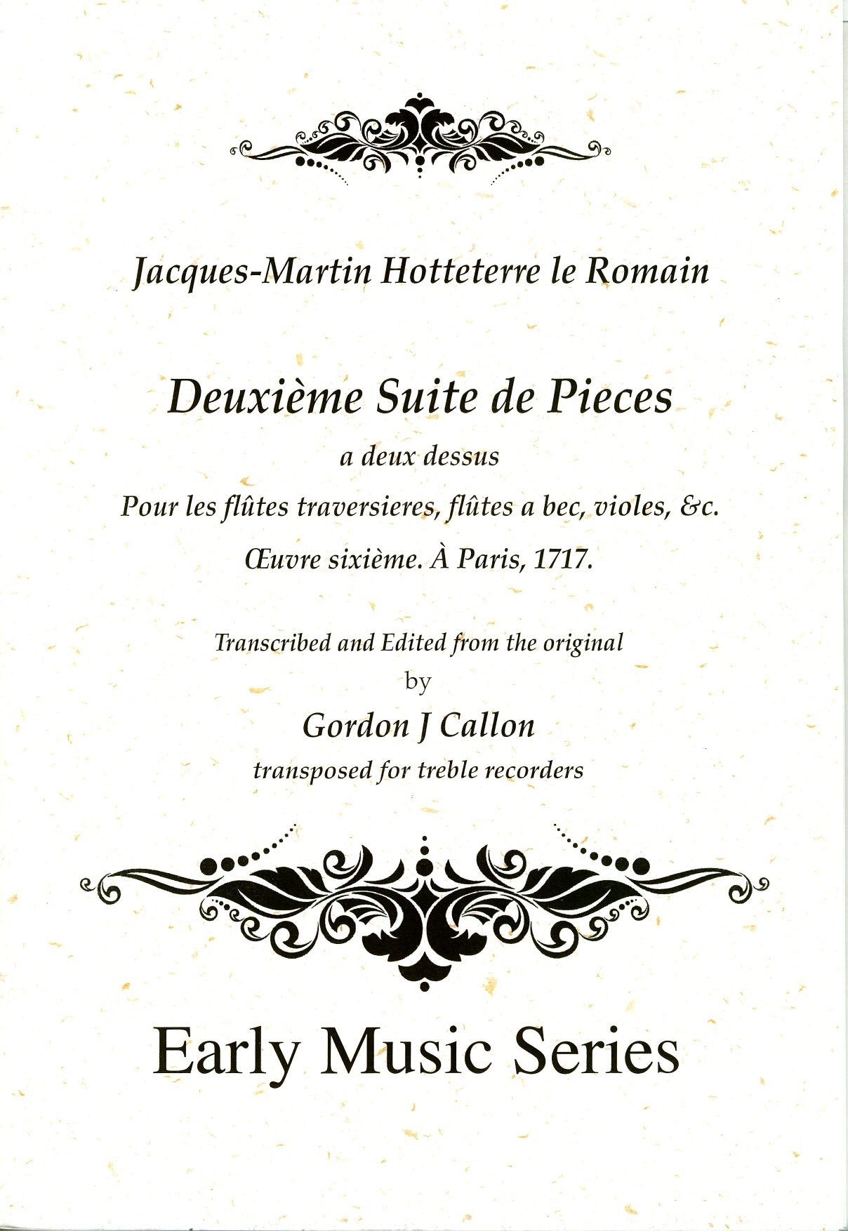 Deuxieme Suite de Pieces