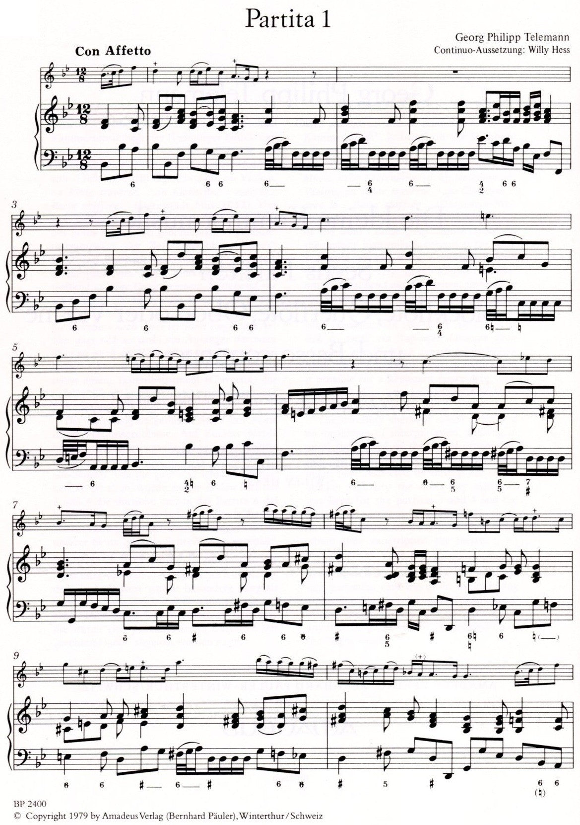 Die kleine Kammermusik, 6 Partiten