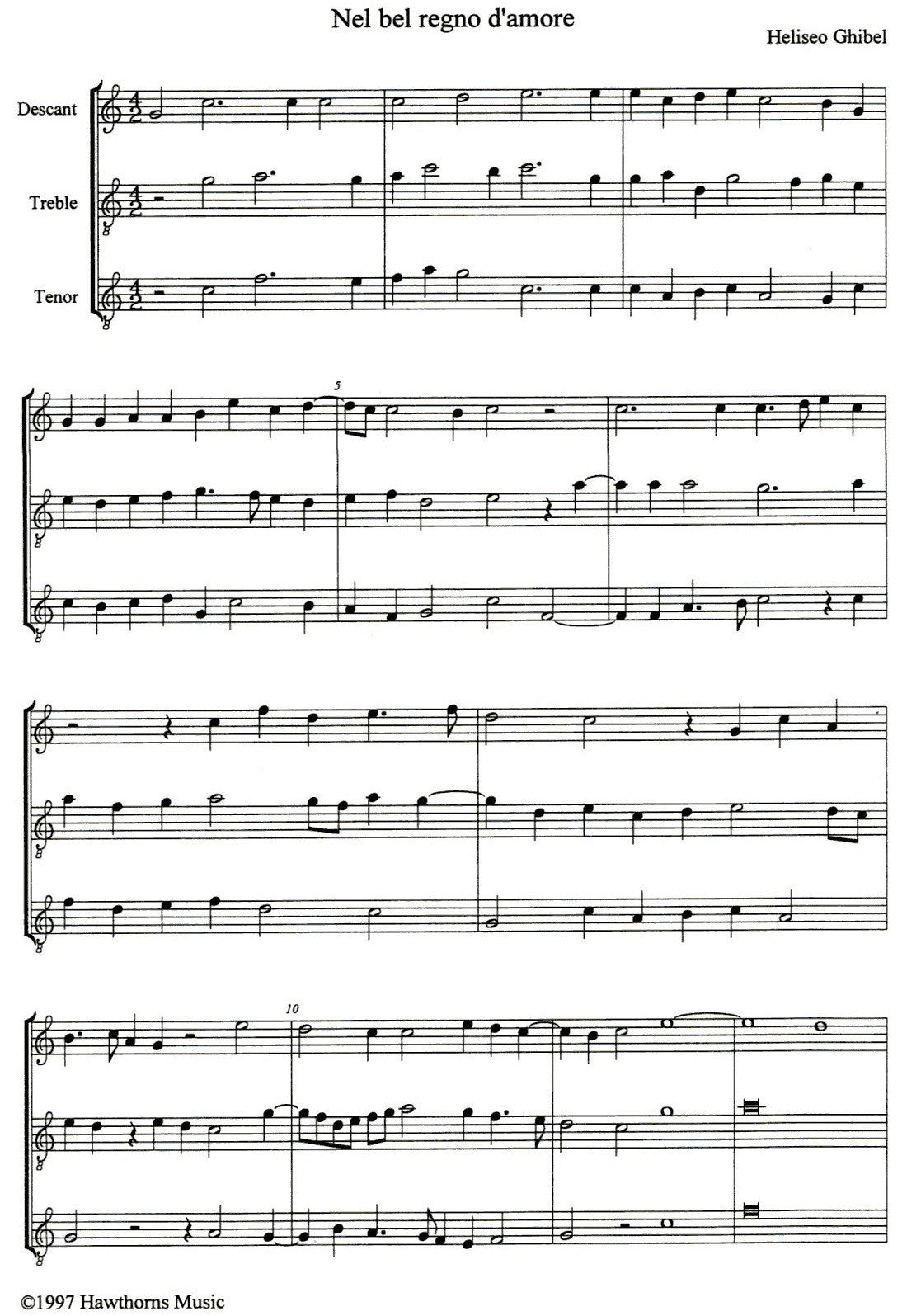 Four Italian Madrigals