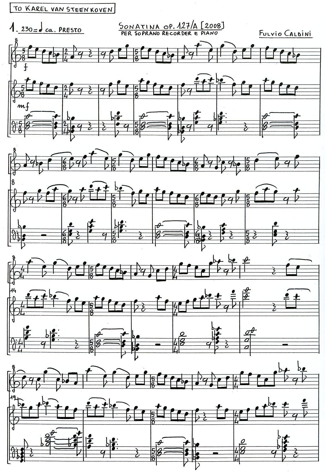 Sonatina Op 127/A