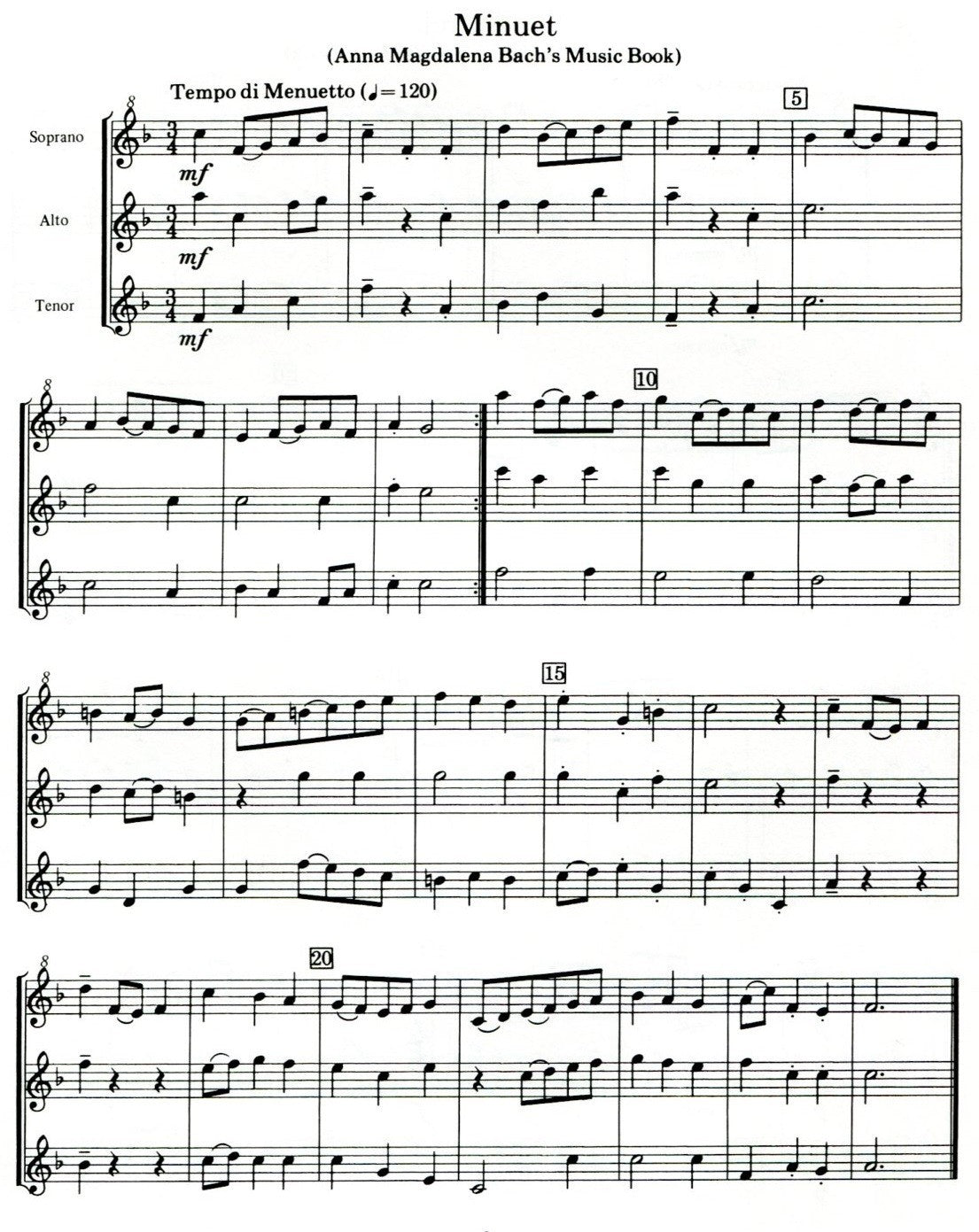 Bach For Three Recorders