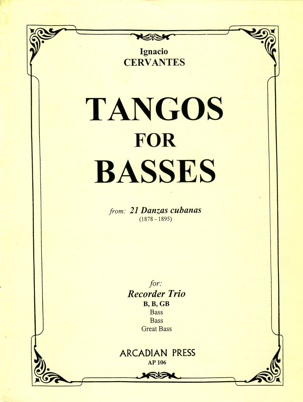 Tangos for Basses from 21 Danzas cubanas