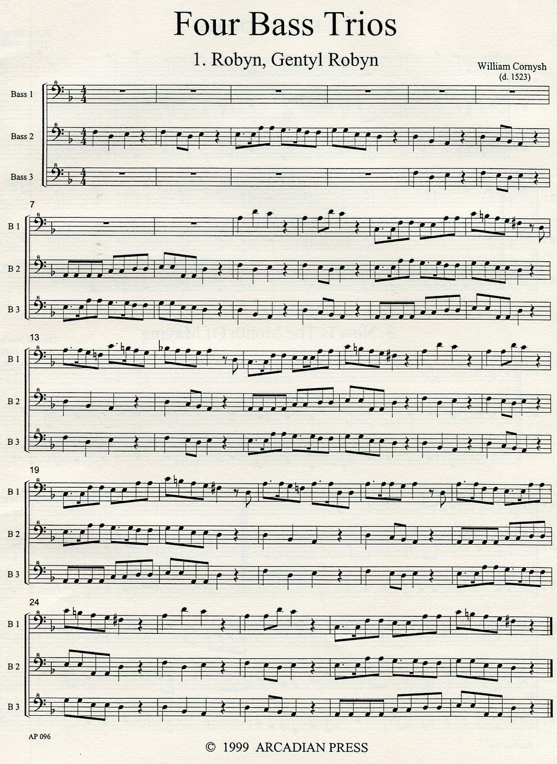 Four Bass Trios