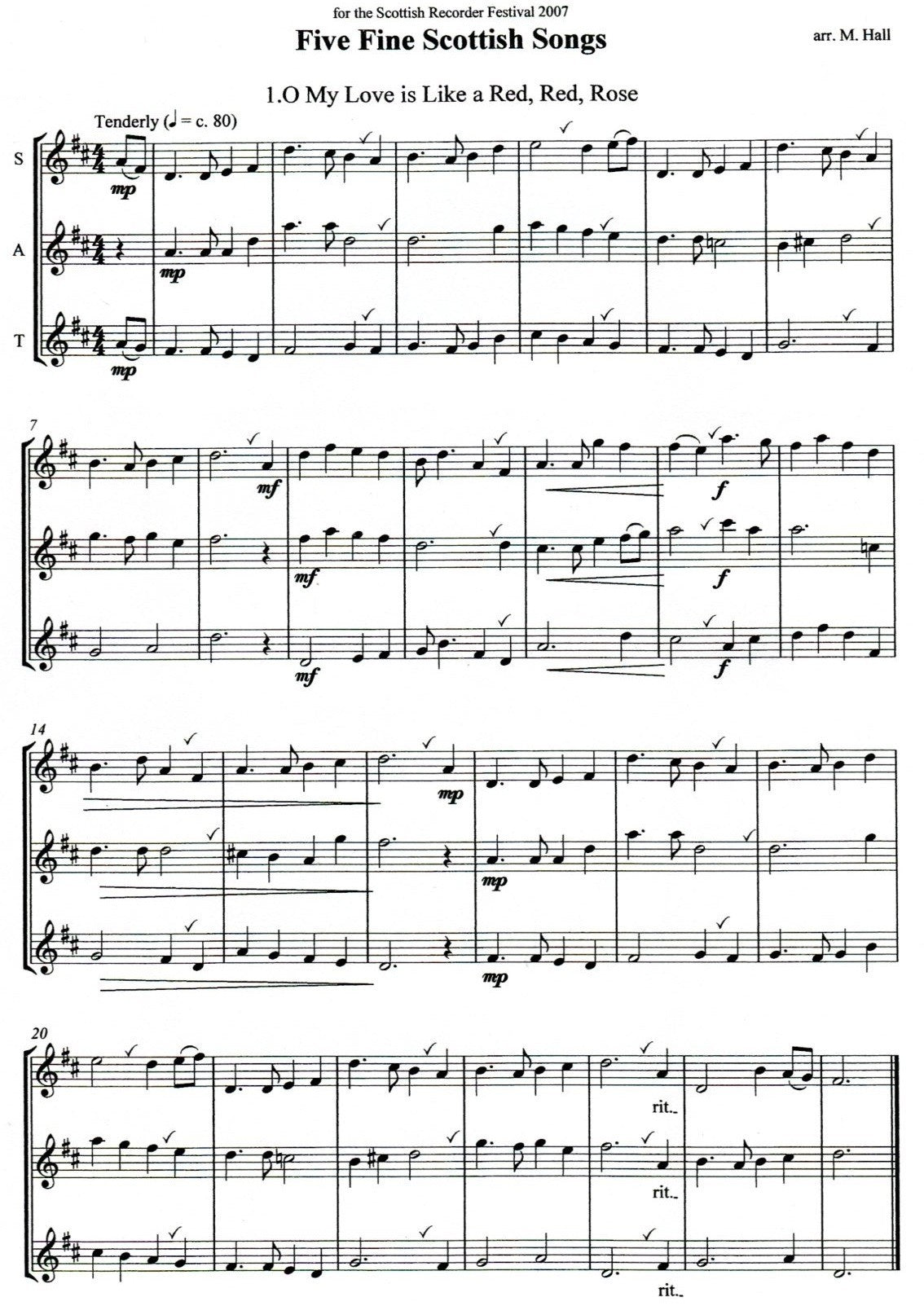Five Fine Scottish Songs