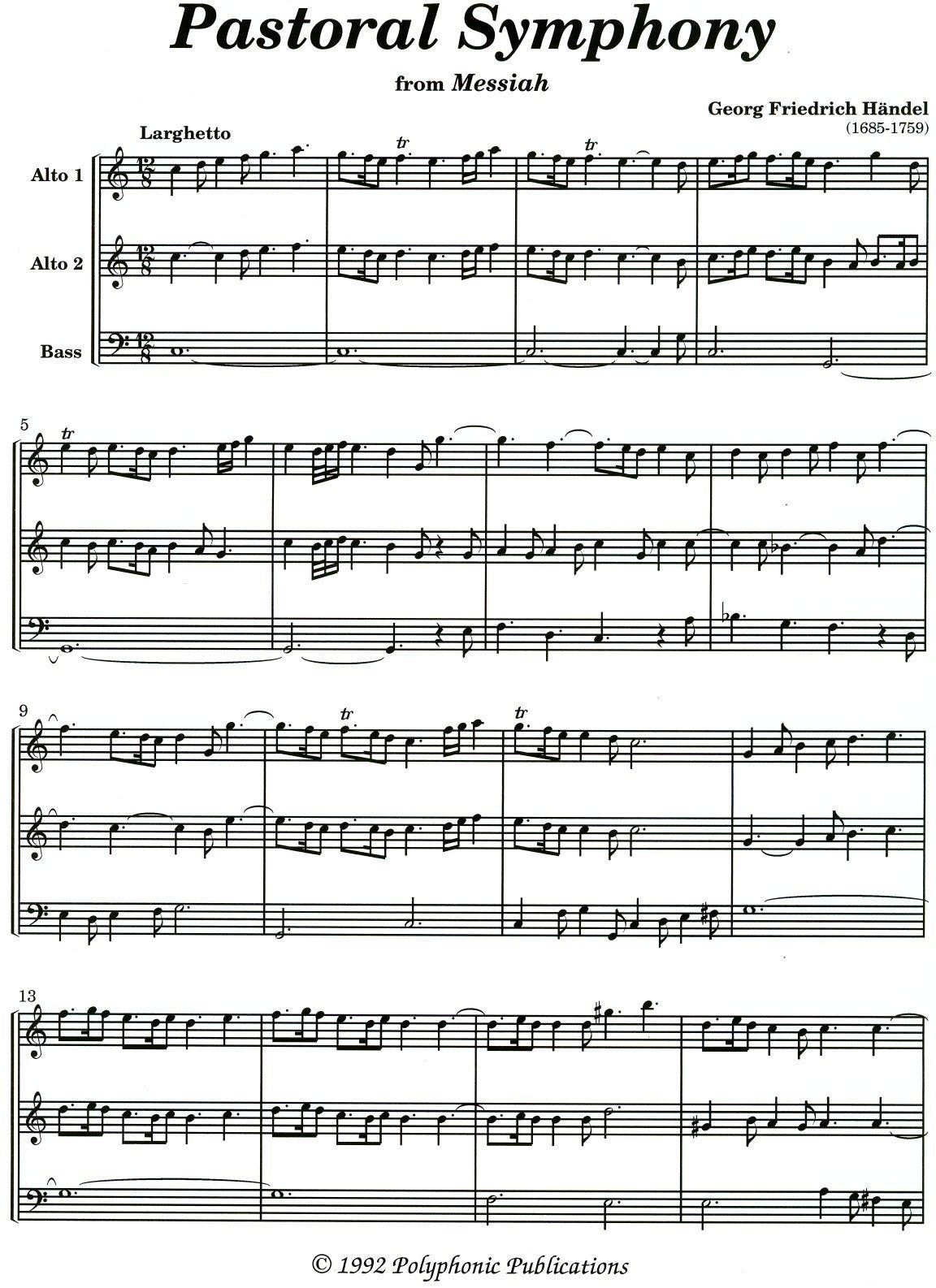 Pastoral Symphony from Messiah