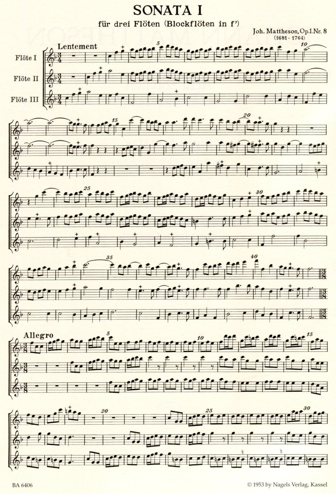 Eight Sonatas Op1 (3-10)
