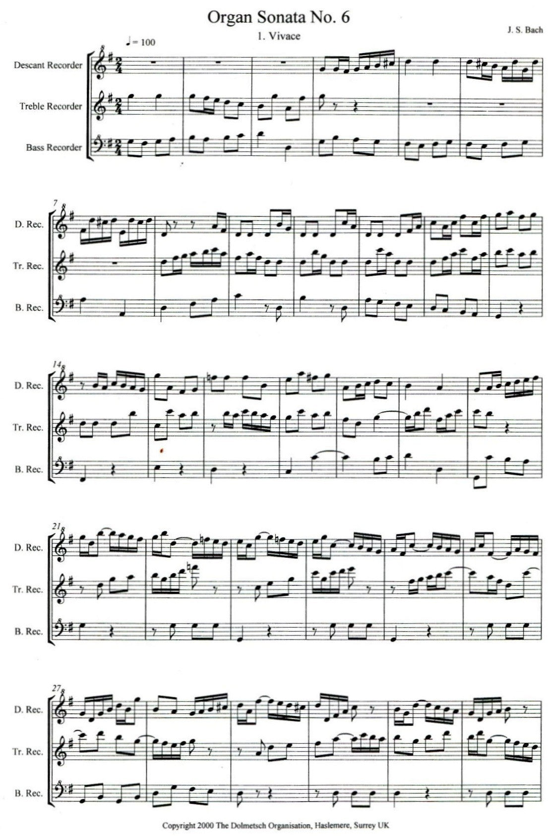 Organ Sonata No 6