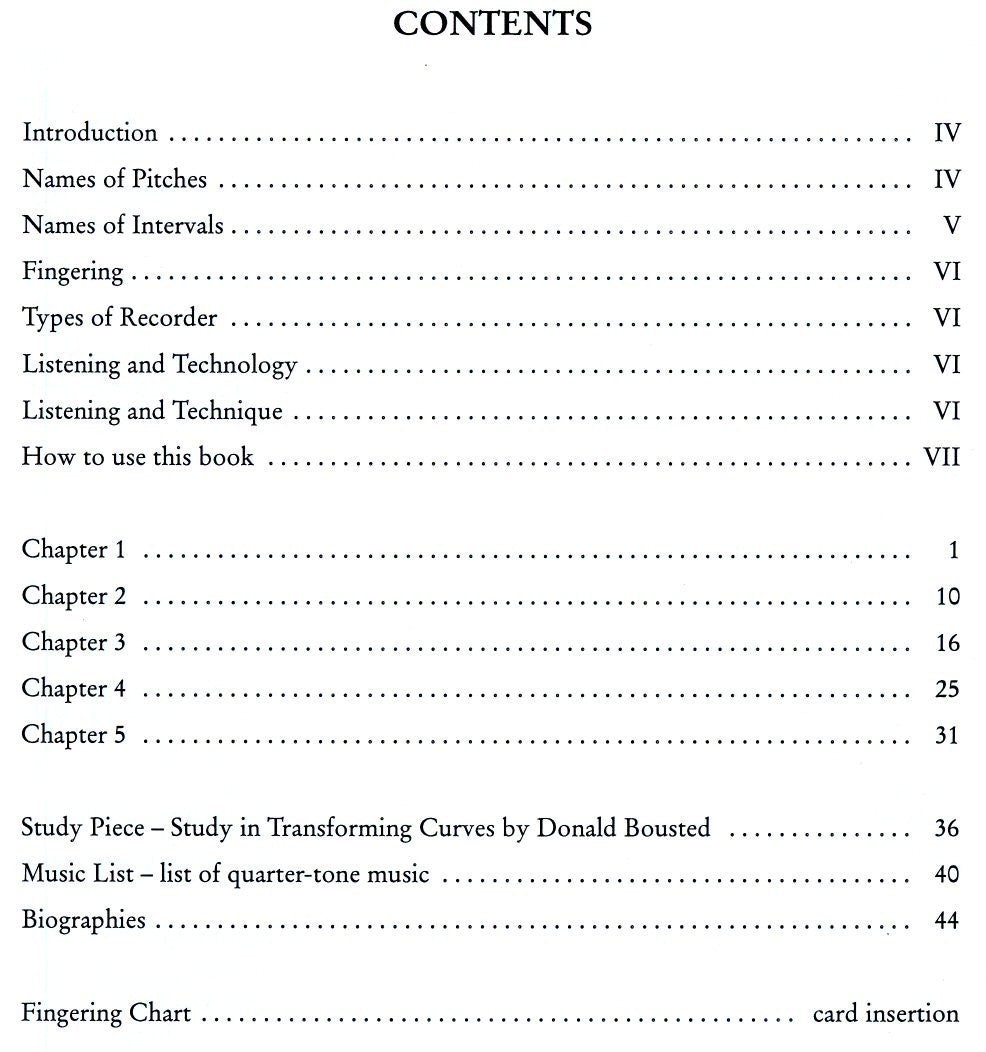 The Quarter-Tone Recorder Manual