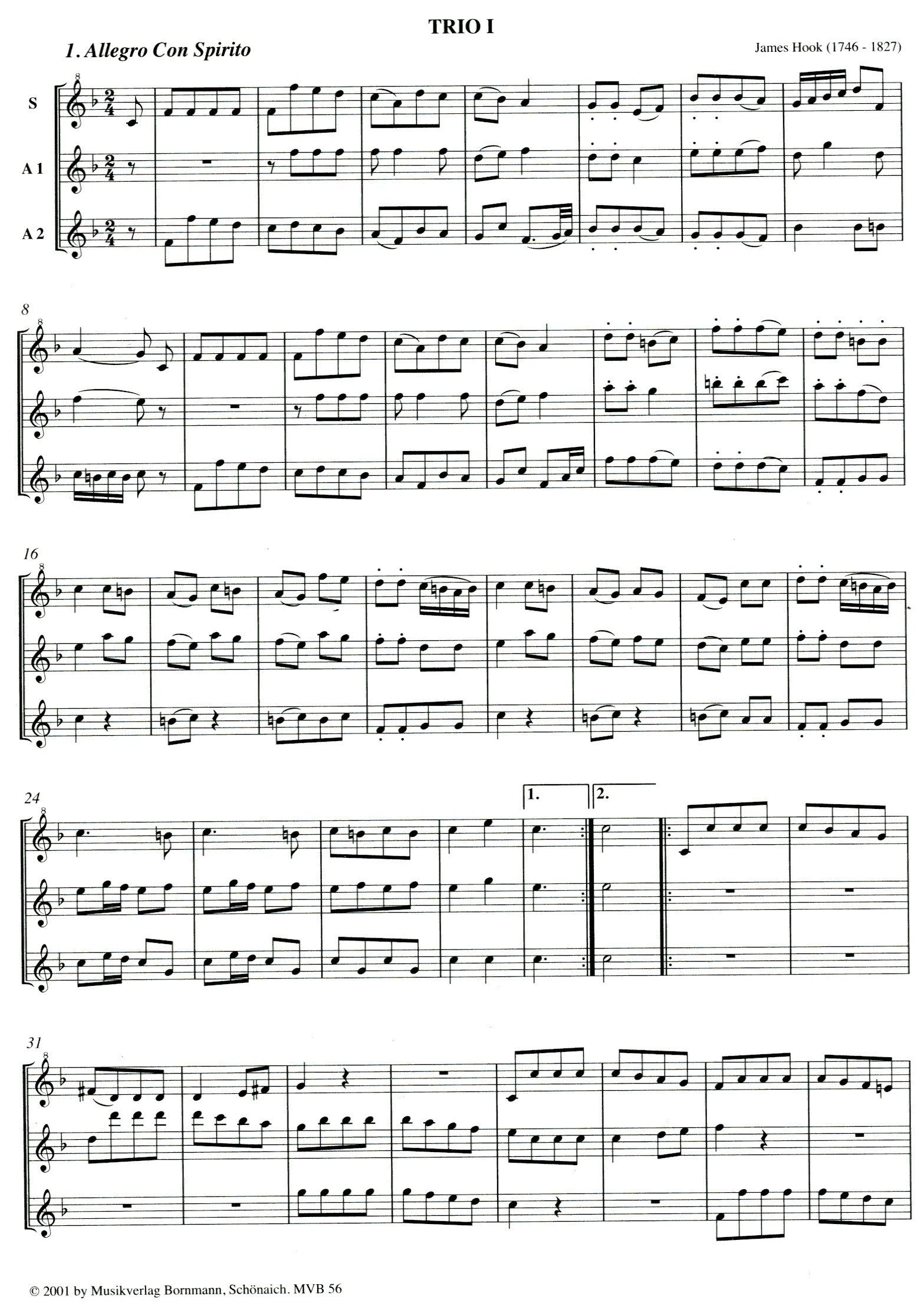 6 Trios (Op 83): Vol 1