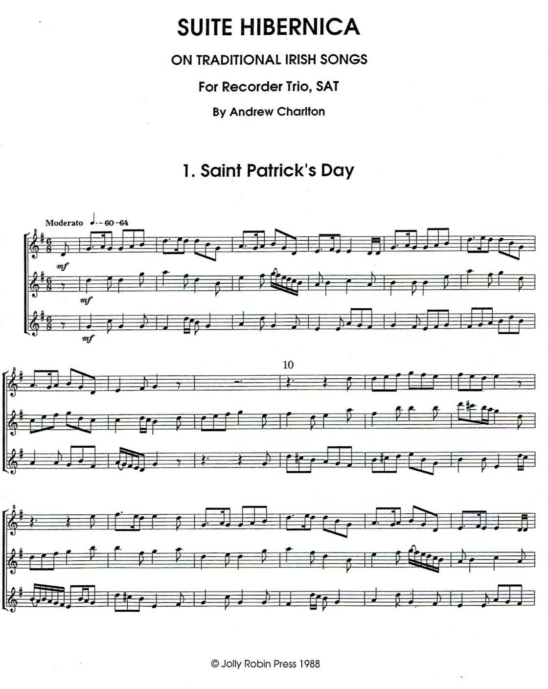 Suite Hibernica: Fantasias on Traditional Irish Songs