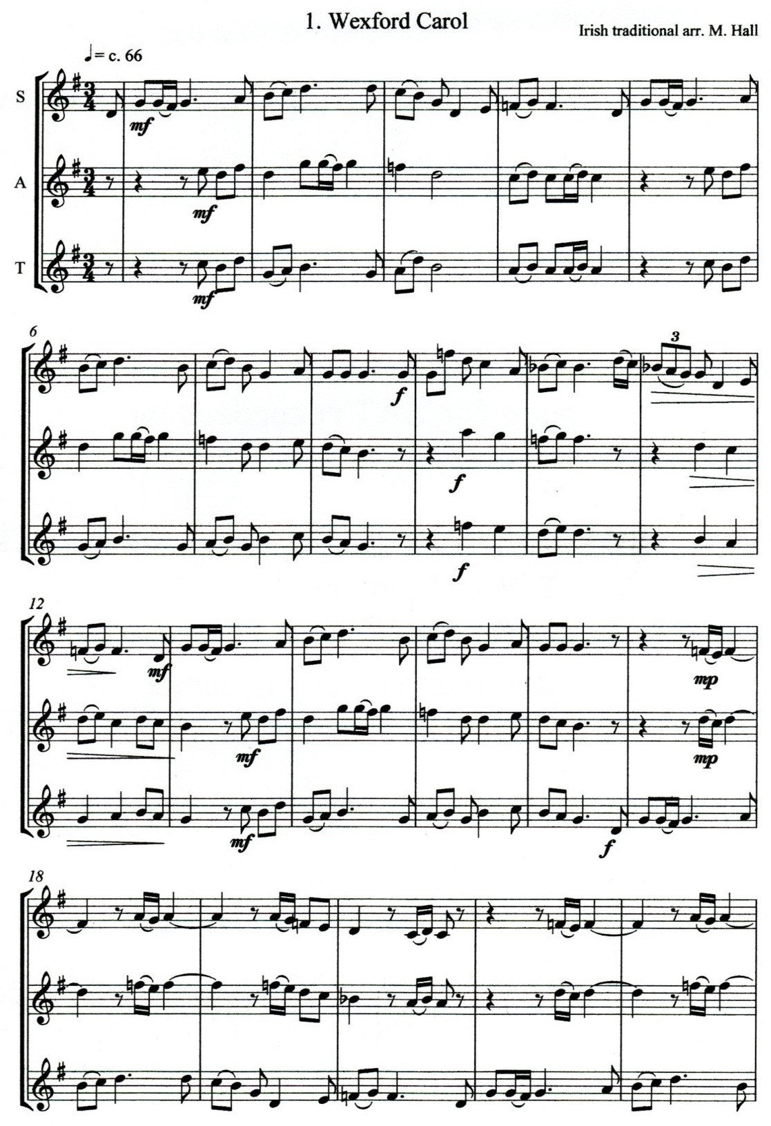 3 Irish Carols