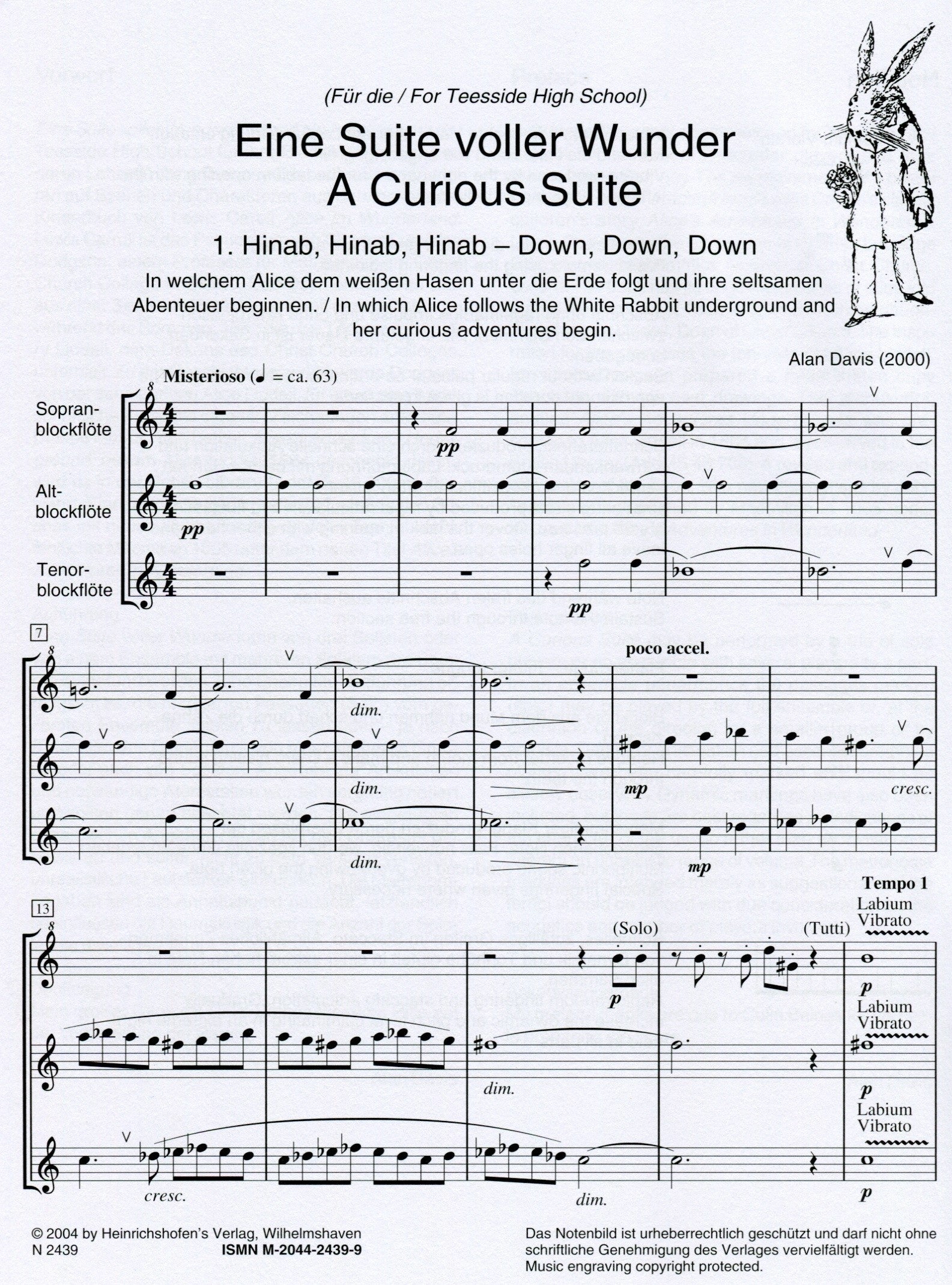 Eine Suite Voller Wunder, A Curious Suite for 3 recorders