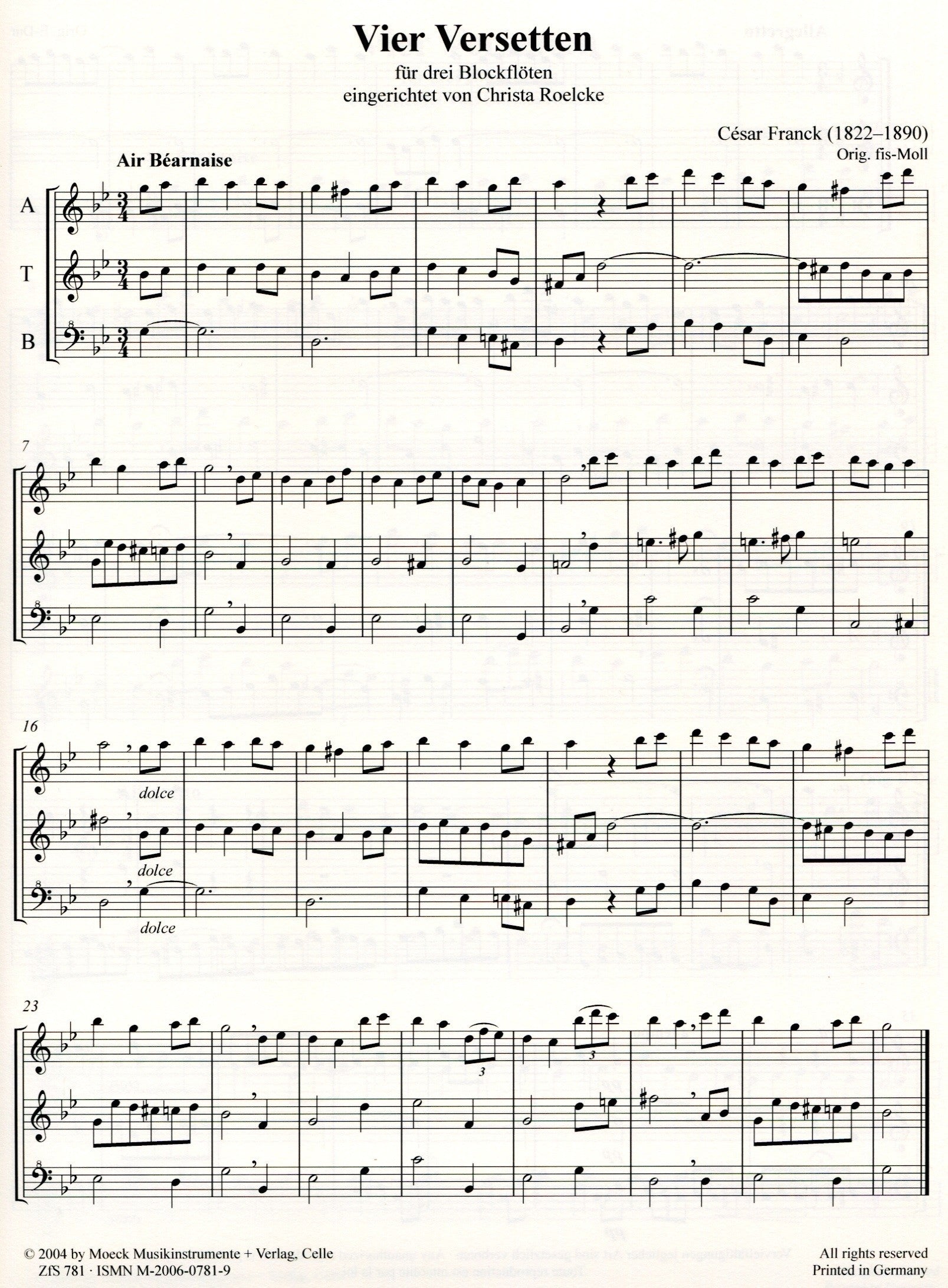 Four Versets