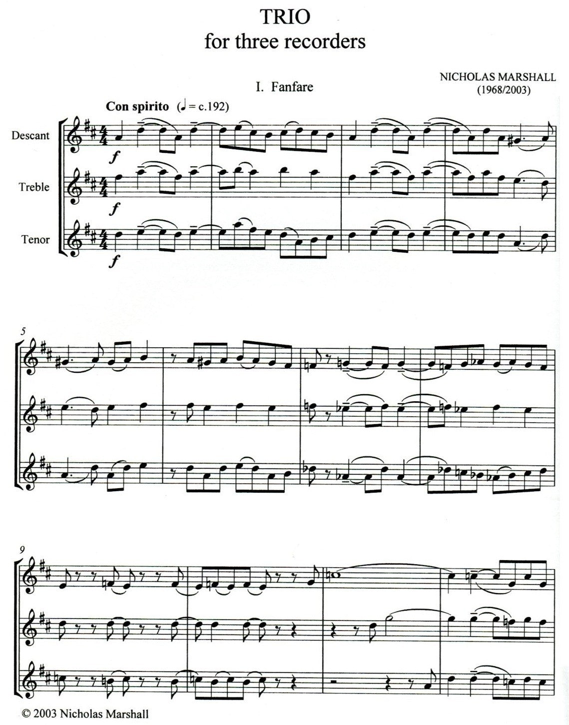 Trio (D,Tr,T)