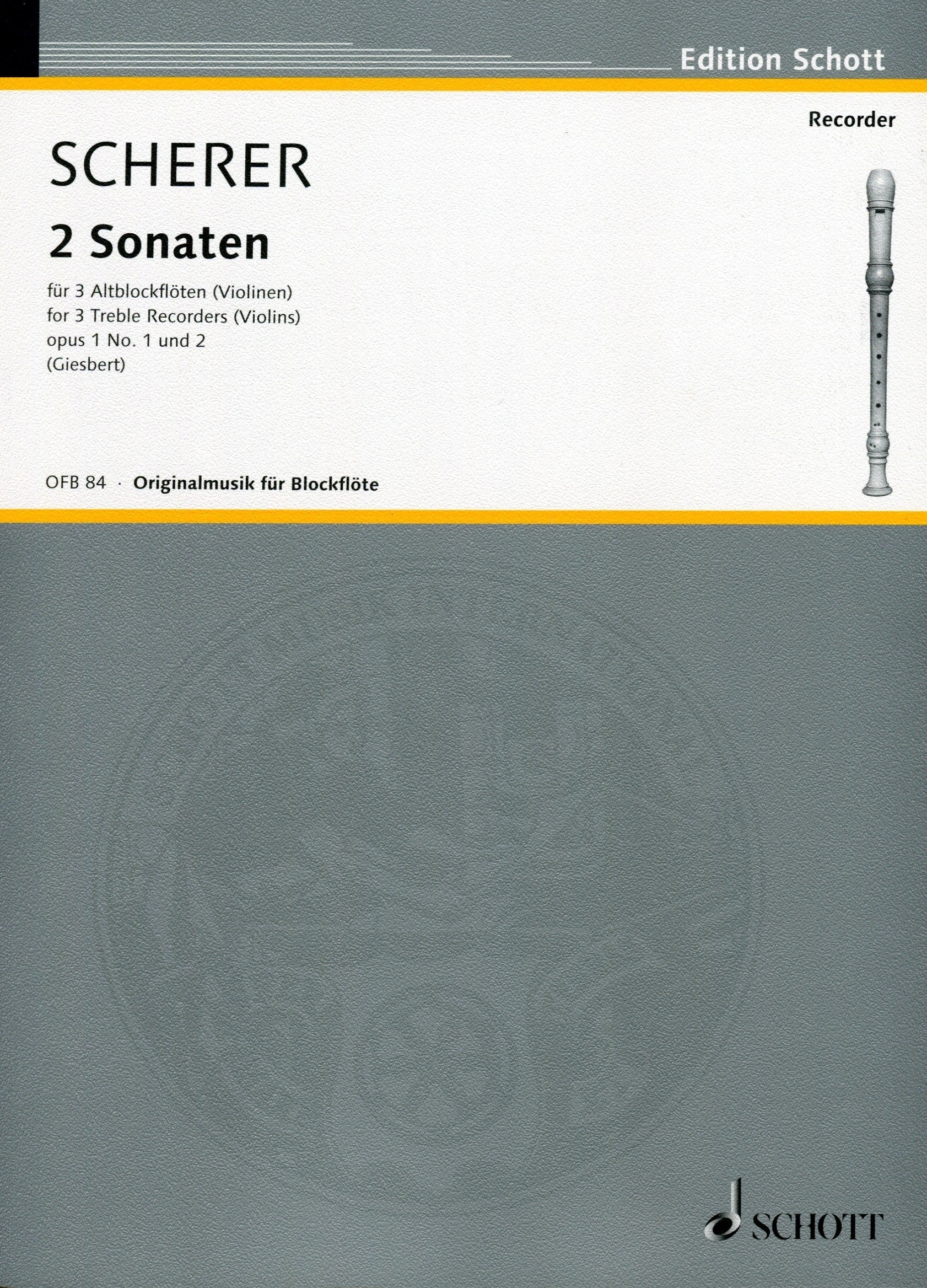 2 Sonaten Opus No 1 & No 2