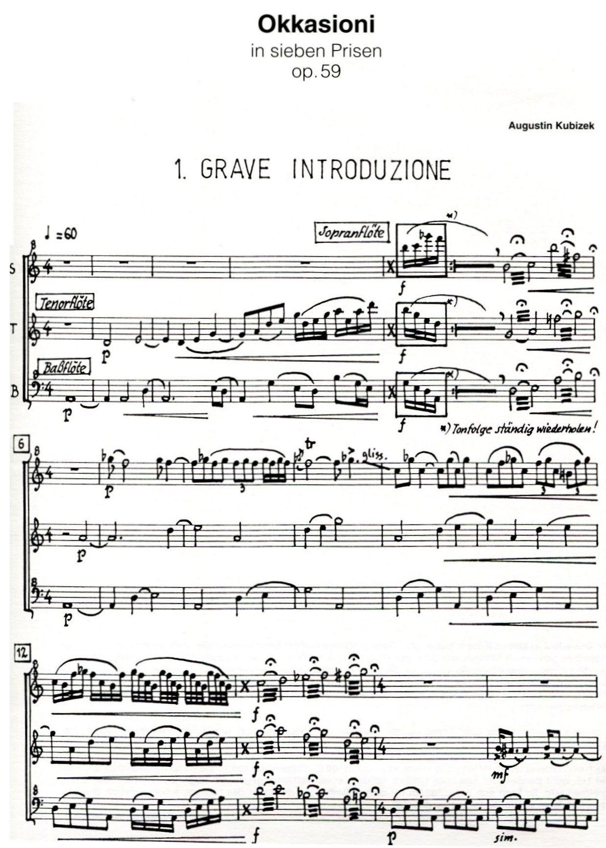 Okkasioni in Sieben Prisen (Occasions in 7 Snippets)