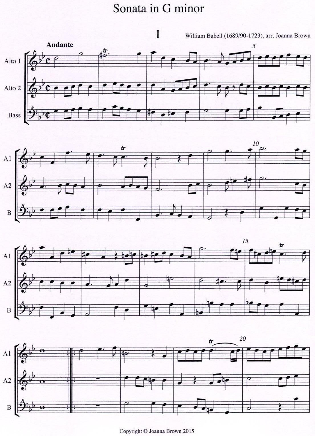 Sonata in G minor