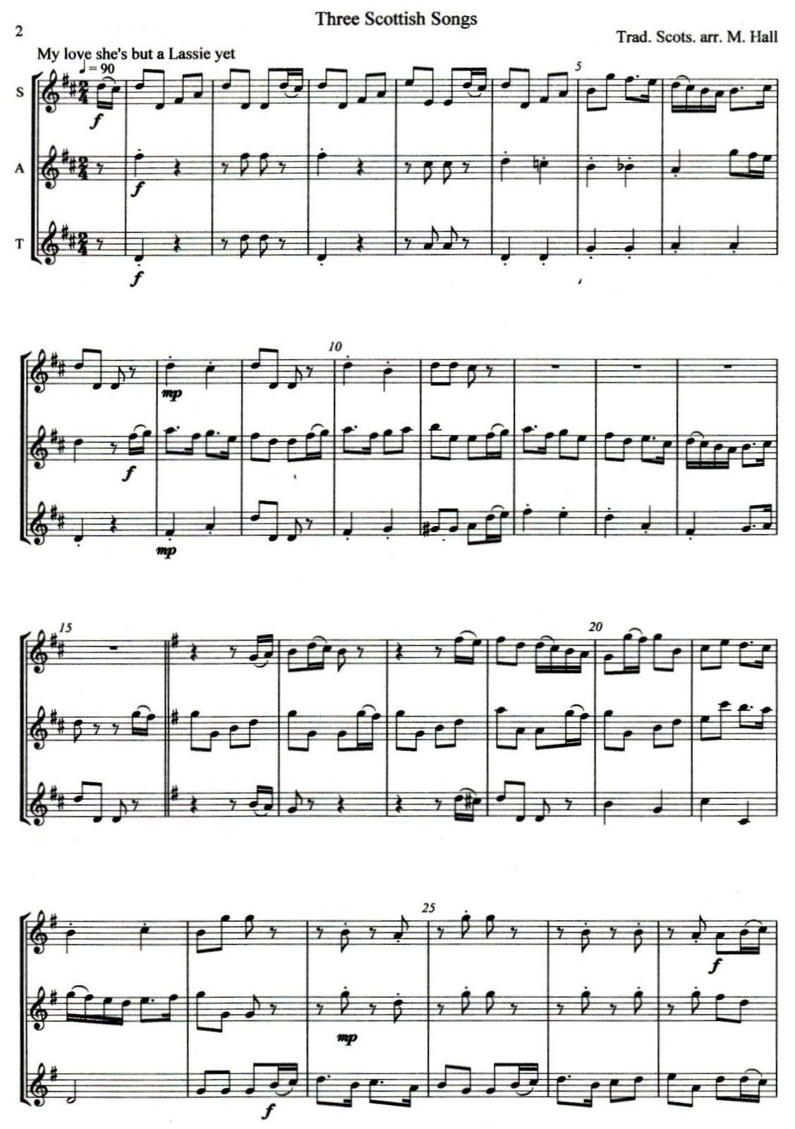 Three Scottish Songs
