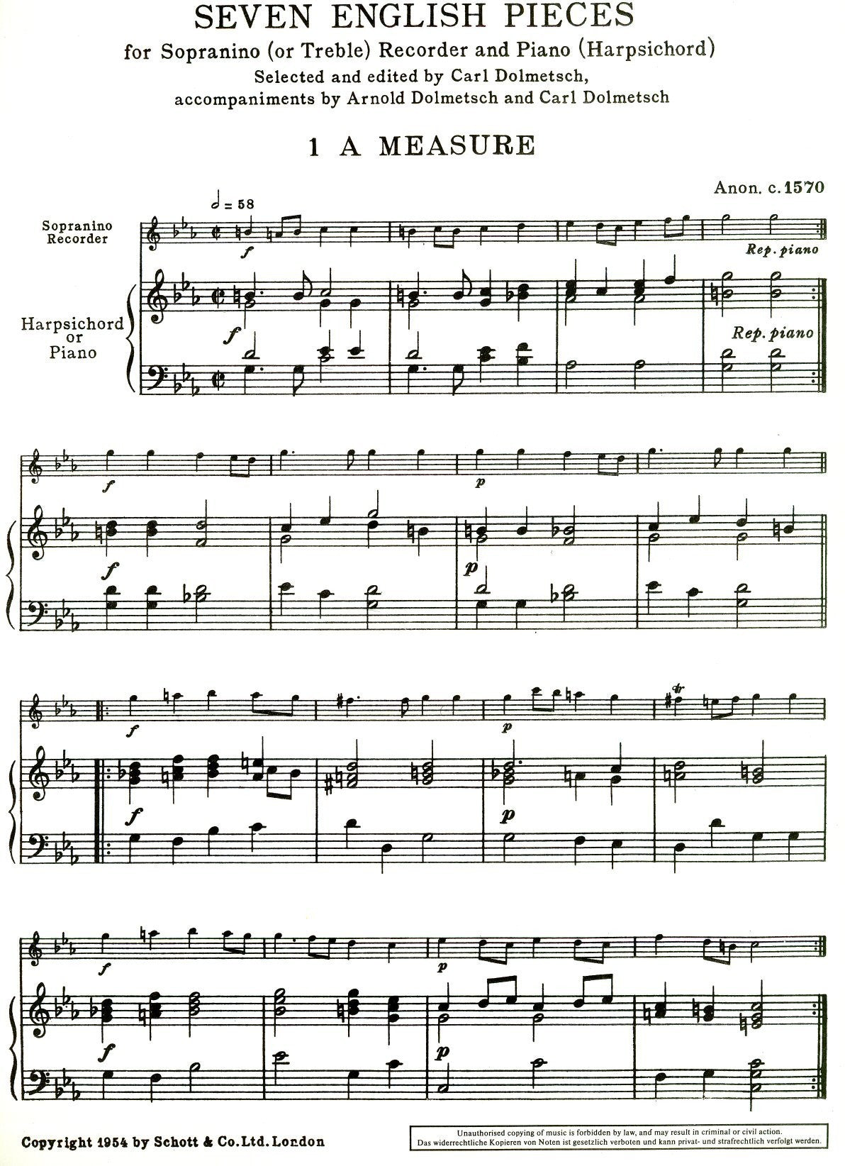 Seven English Pieces
