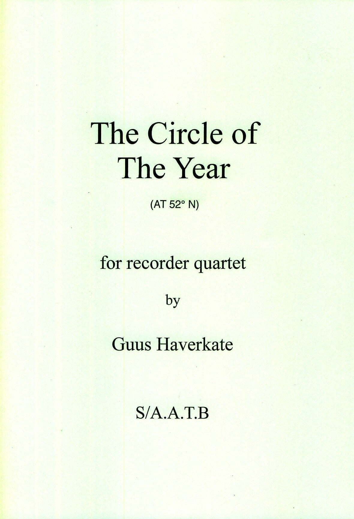 The Circle of The Year (AT 52° N)