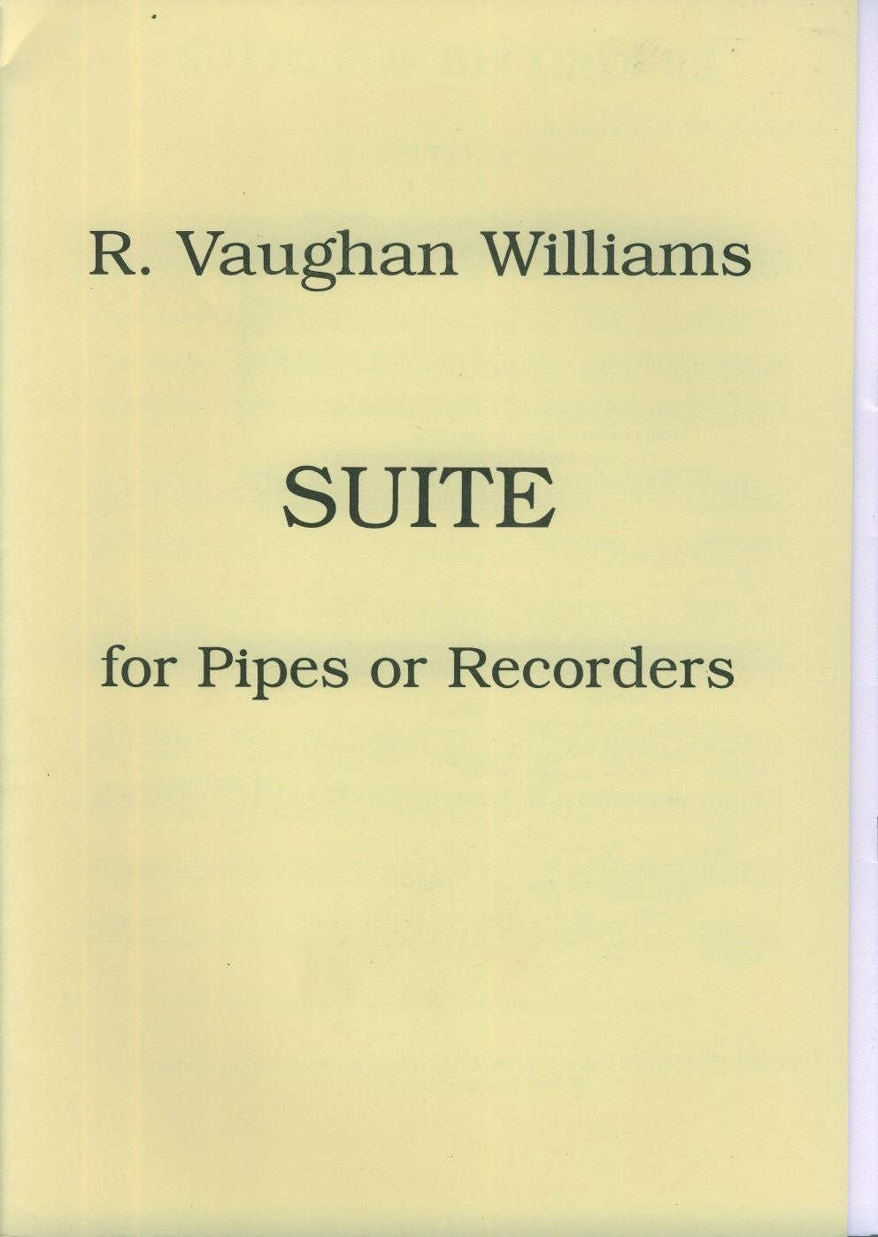 Suite for Pipes or Recorders