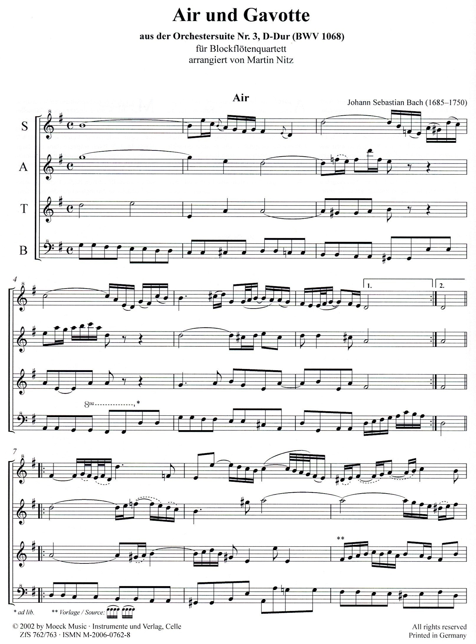 Air and Gavotte