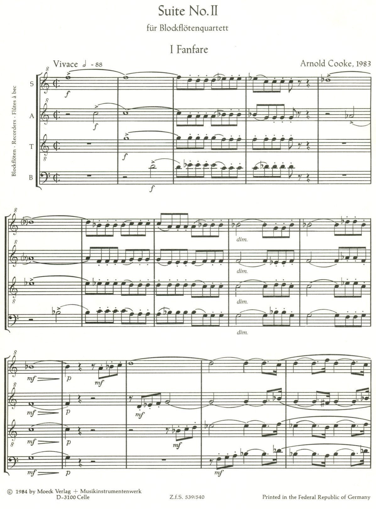 Suite for Recorders No 2