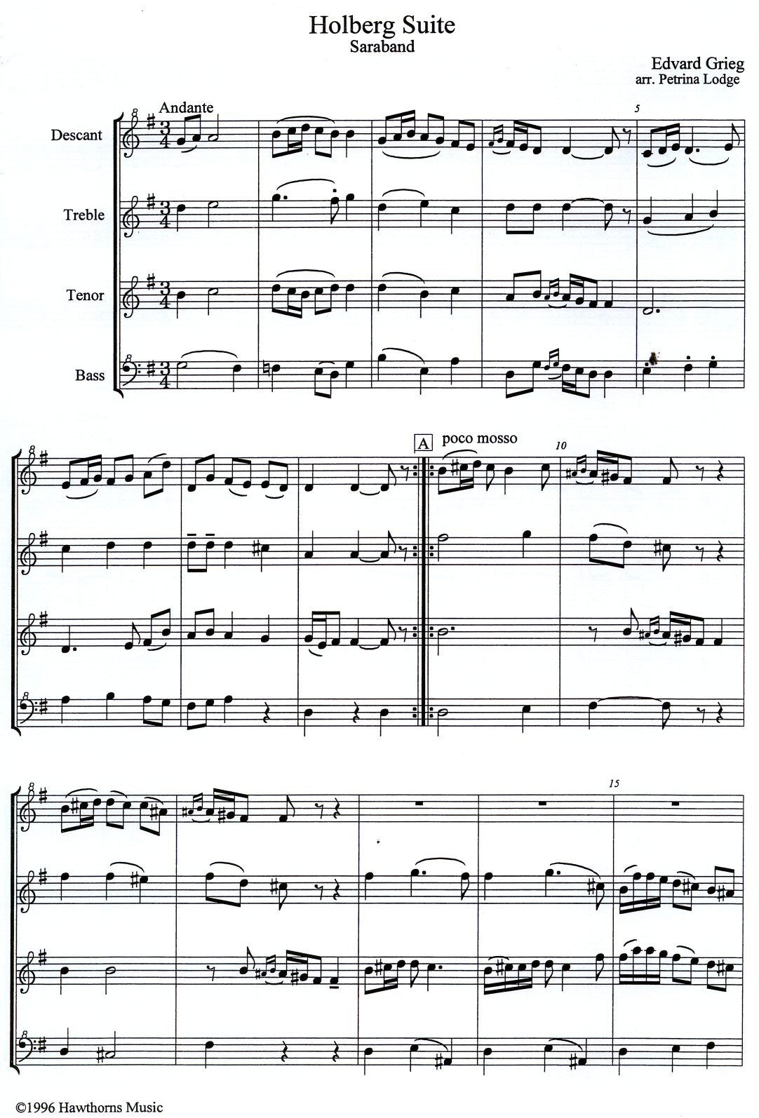 Movement from the Holberg Suite