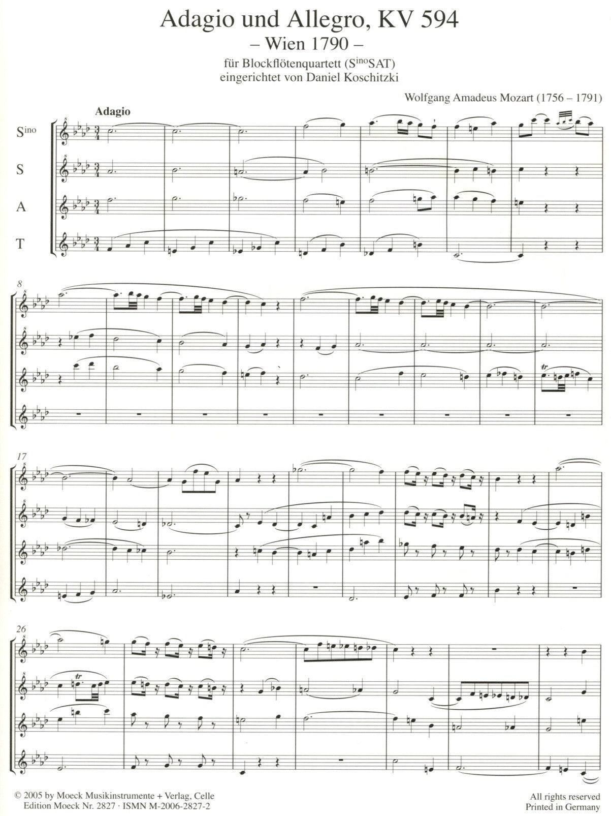 Adagio and Allegro, KV594