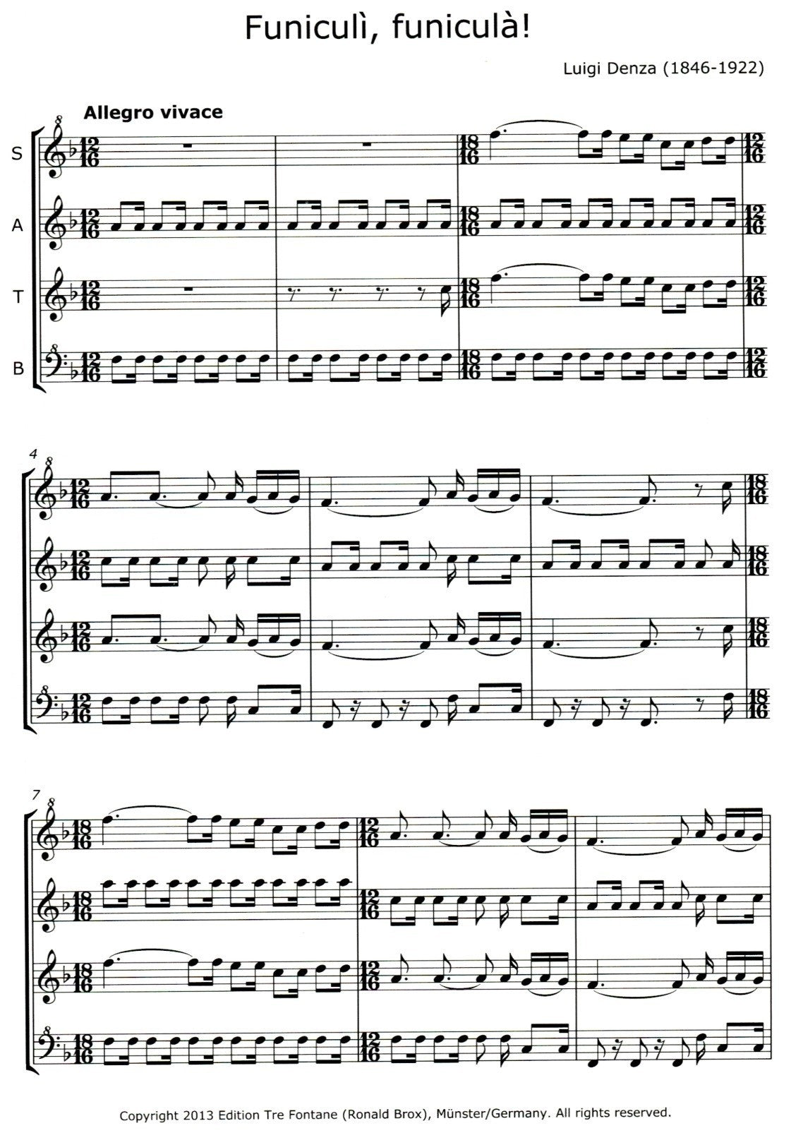 Funiculi, Funicula