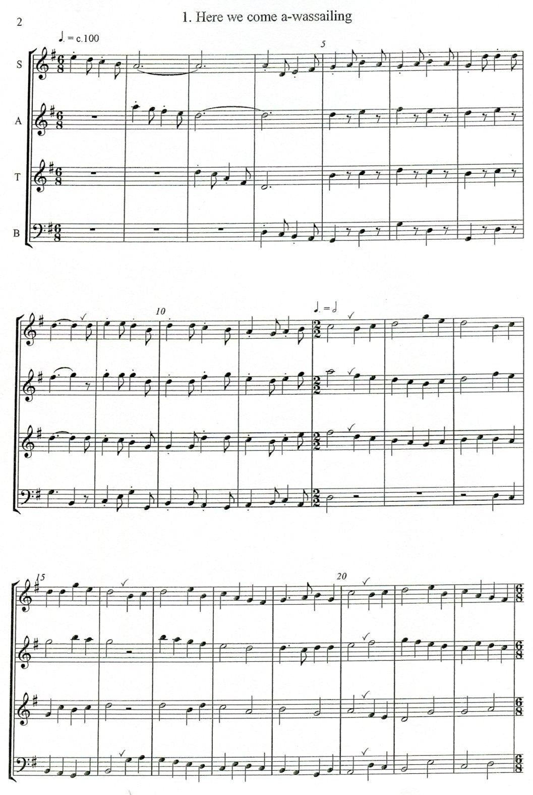Wassail!  3 Christmas Carols